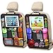 Popsunny XBRN 2 Pack Car Backseat Organizer Car Seat Organizer Kick Mats Back Seat Protector with 11 Tablet Holder Car Storage Organizer for Kids10 Storage Pockets Travel Accessories - Image 2