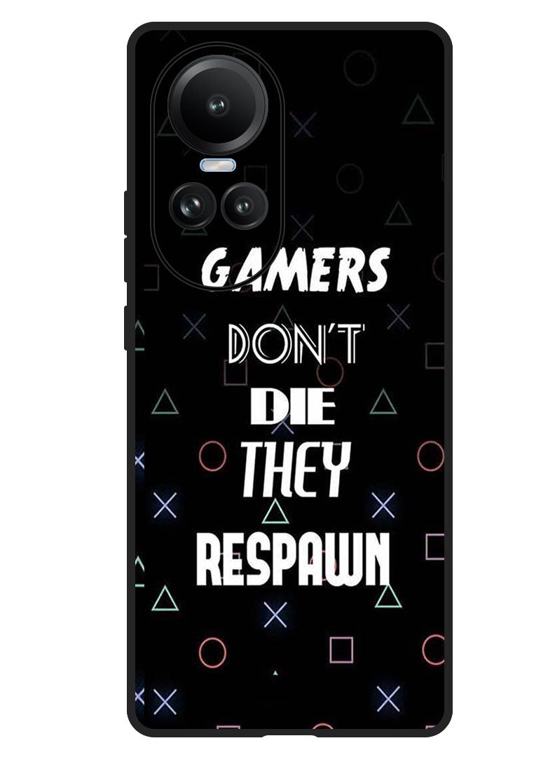 Theodor Protective Case Anti Scratch Shock Proof Bumper Cover For Oppo Reno 10/10 Pro Gamers Dont Die - Image 1