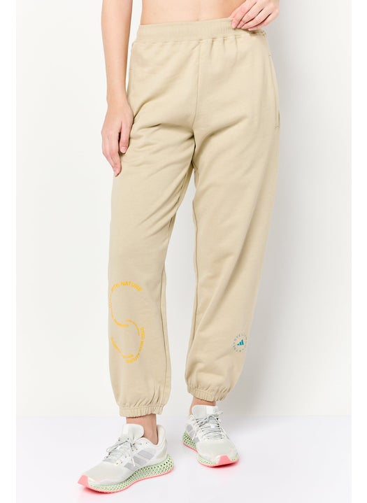 Women Sportswear Fit Brand Logo Training Sweatpants, Khaki