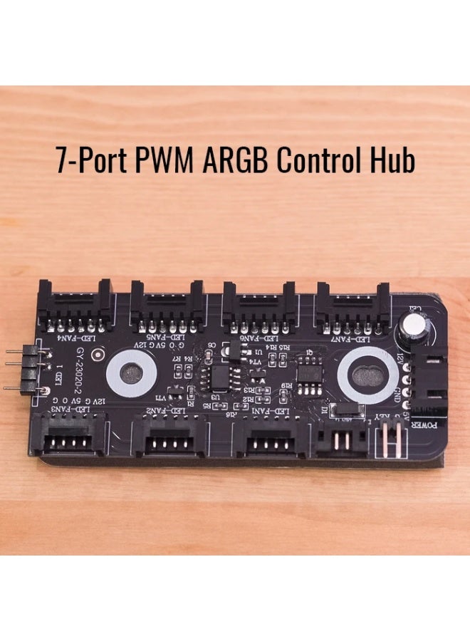 AeroCool Dryft Mini Panoramic Gaming PC Case - Full Tempered Glass, Pre-installed RGB Fans, Micro-ATX/Mini-ITX Support, Liquid Cooling Ready, Dual Chamber, Optimized Airflow, Black - Image 2