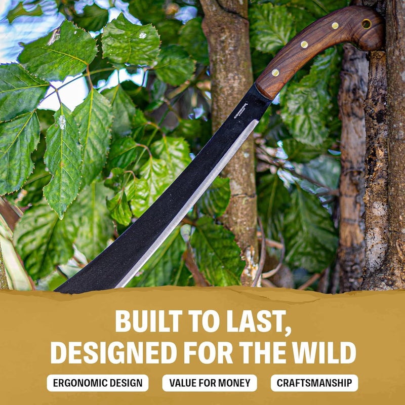 Condor Tool & Knife Survival Machete with Walnut Handle - Image 5