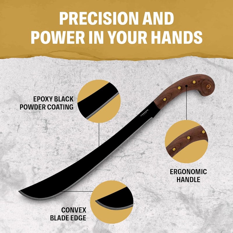 Condor Tool & Knife Survival Machete with Walnut Handle - Image 4