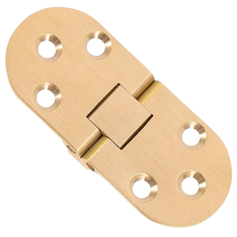 Solid Brass 180 Degree Folding Table Flap Hinge Matte Brushed Finish for Cabinet Hardware - Image 2