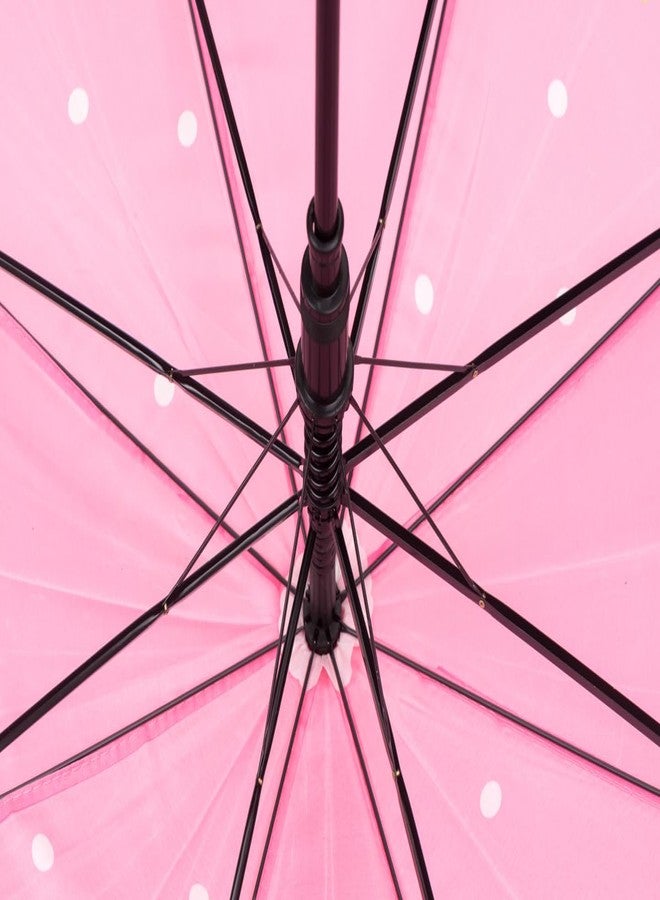 Yellow Bee Giraffe and Animal Print Umbrella with Whistle Handle for Girls, Pink, 3-10 Years - Image 3