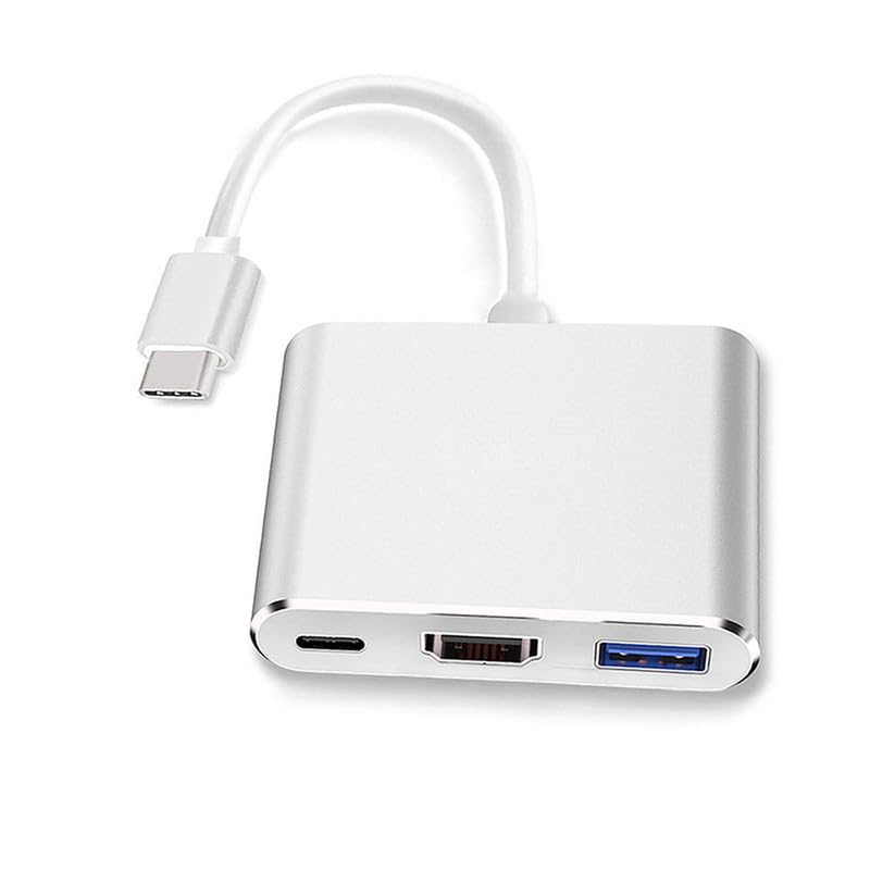 SANCY محول USB-C إلى HDMI (4K @ 60Hz) - محول 3 في 1 من نوع C لجهاز MacBook و Chromebook و iMac وغيرها من أجهزة USB-C - Image 1