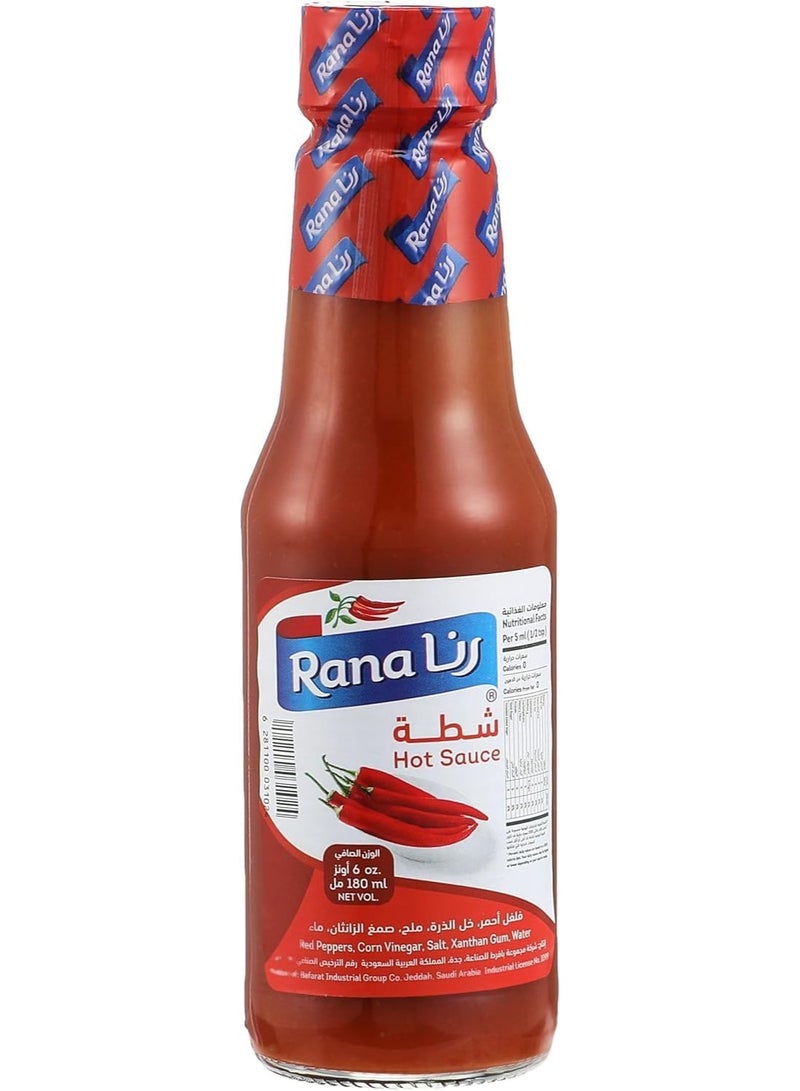 Rana Hot Sauce, Authentic Saudi Spicy Chili Sauce, Ideal for Dipping & Cooking, 3 x 180ml Bottles - Image 1