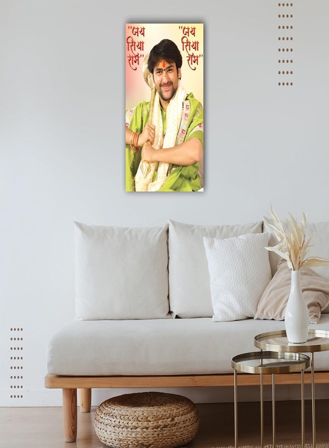 Anaadi Dhirendra Shastri Bageshwar Dham Photo Poster Without Frame for Home & Office Decoration (12x18 Inch) - Image 3
