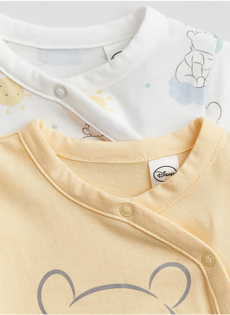 H&M Kids 3 Pack Printed Bodysuit Pyjama
