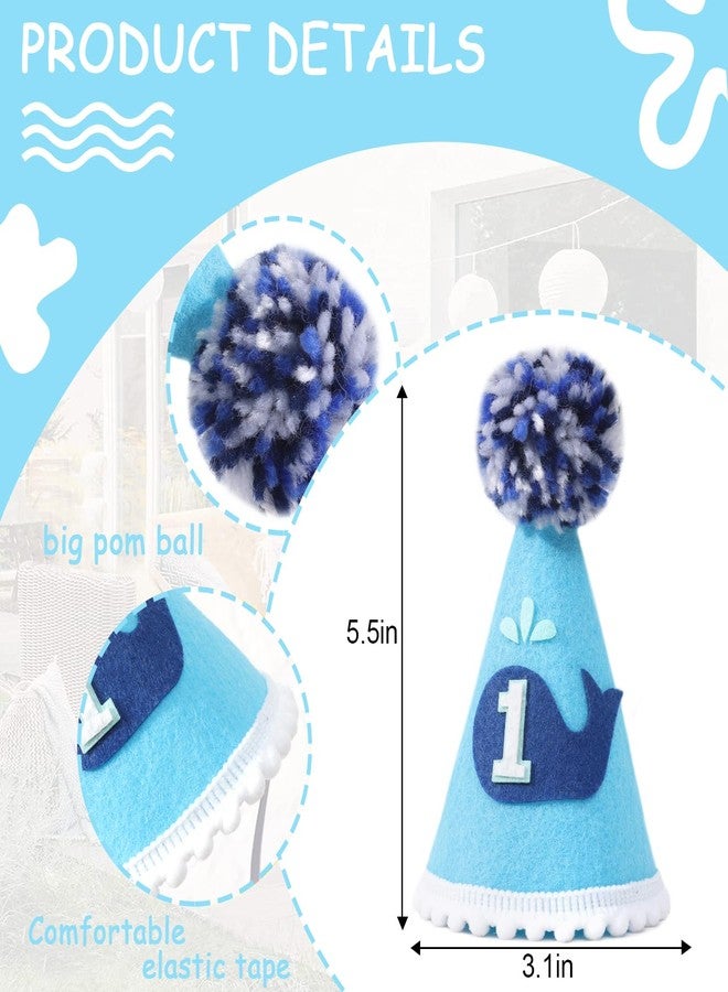 YOUAME 1st Birthday Party Hat - Whales Crown for Baby's First Birthday Party, Decorations and Photo Props - Image 2