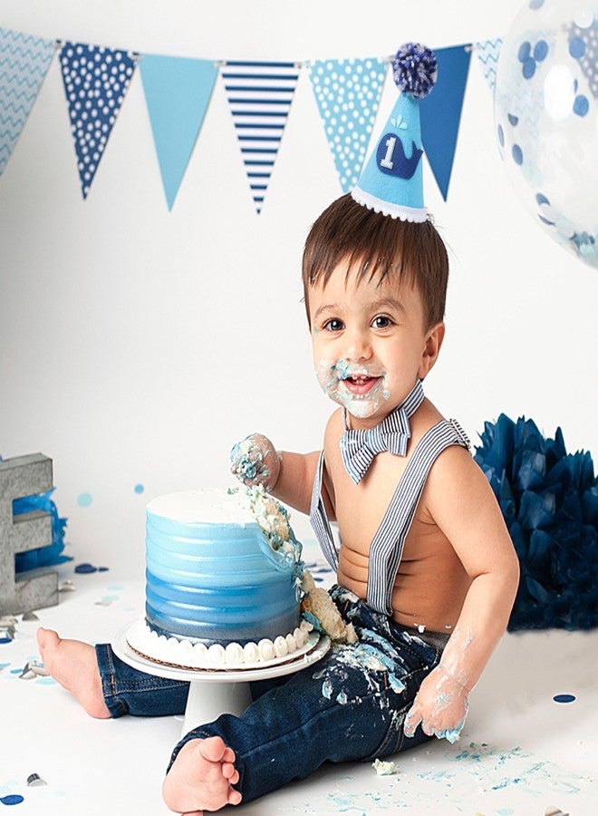 YOUAME 1st Birthday Party Hat - Whales Crown for Baby's First Birthday Party, Decorations and Photo Props - Image 3