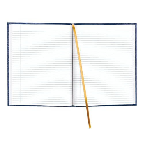 Blueline Executive Journal, Lizard-Like Hard Cover, Ribbon Bookmark, 150 Pages, 10.75" x 8.5", Blue (A10.82) - Image 3