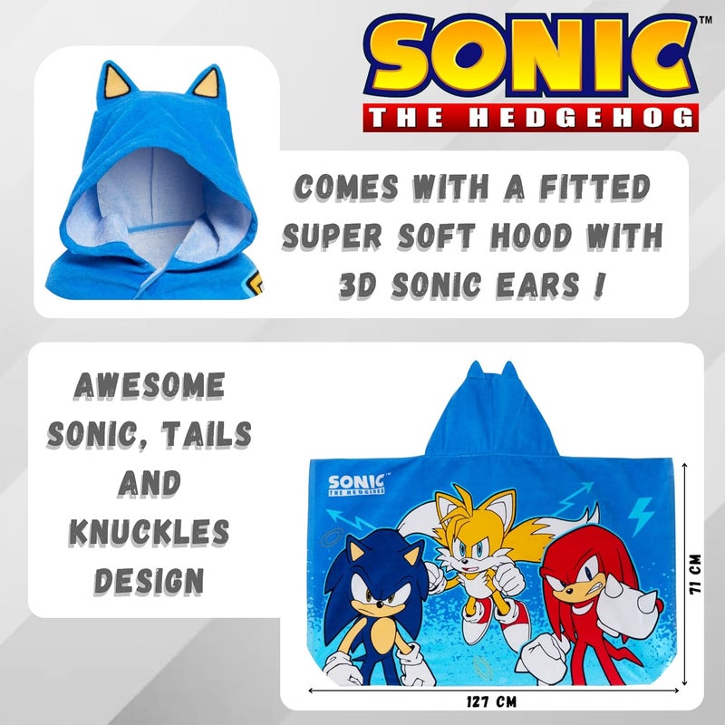 Kids Hooded Towel 100% Cotton Absorbant Toweling Kids Poncho Beachtowel Bath Towel Childrens Swimming Wrap Fast Dry - Image 3