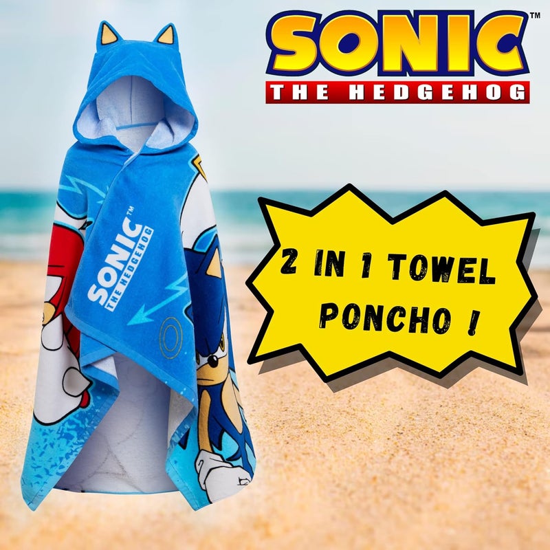 Kids Hooded Towel 100% Cotton Absorbant Toweling Kids Poncho Beachtowel Bath Towel Childrens Swimming Wrap Fast Dry - Image 1