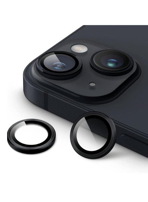 Anti-scratch Tempered Glass Camera Cover For iPhone13 / 13 Mini (Black)