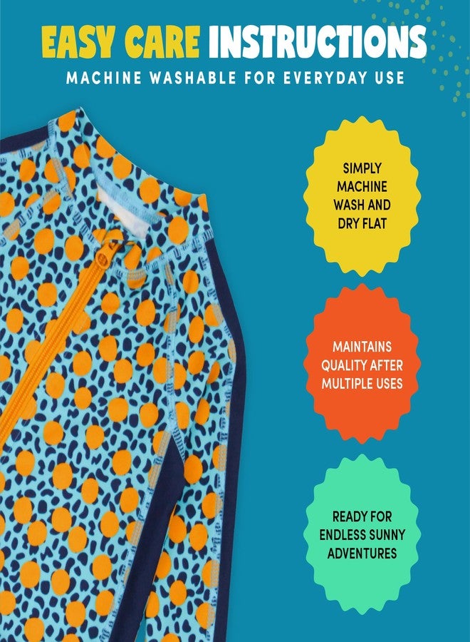SwimZip بدلة سباحة طويلة الأكمام للأولاد من SwimZip مع حماية UPF 50+ للأطفال والرضع والأولاد الصغار - Image 3