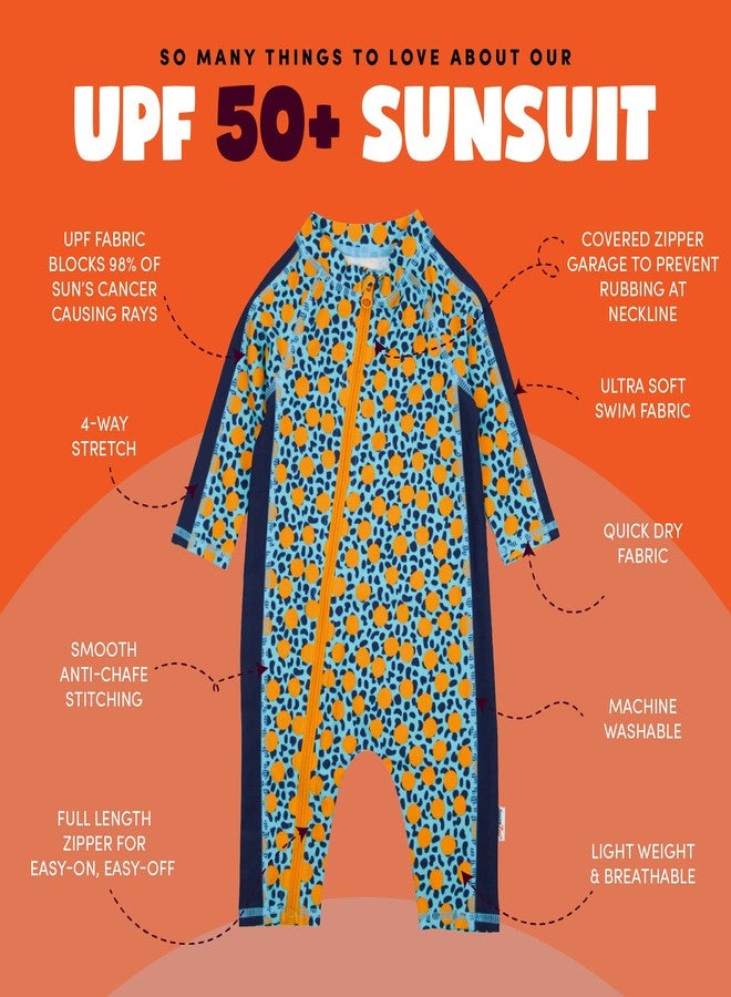 SwimZip بدلة سباحة طويلة الأكمام للأولاد من SwimZip مع حماية UPF 50+ للأطفال والرضع والأولاد الصغار - Image 2