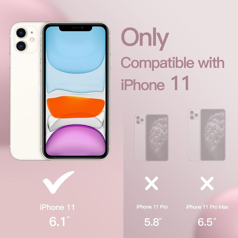 Jetech Silicone Case For Iphone 11 2019 6.1-Inch, Silky-Soft Touch Full-Body Protective Case, Shockproof Cover With Microfiber Lining Pink - Image 2