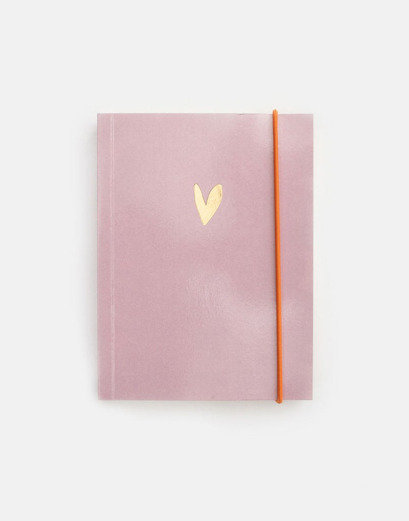 Small Chunky Notebook - Lilac Heart SCB123