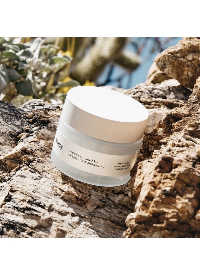 Huxley - Secret Of Sahara Cream Glow Awakening 1.69 Fl. Oz. Korean Facial Cream With B3 Niacinamide And Glutathione Complex For A Naturally Brighter Complexion - Image 1