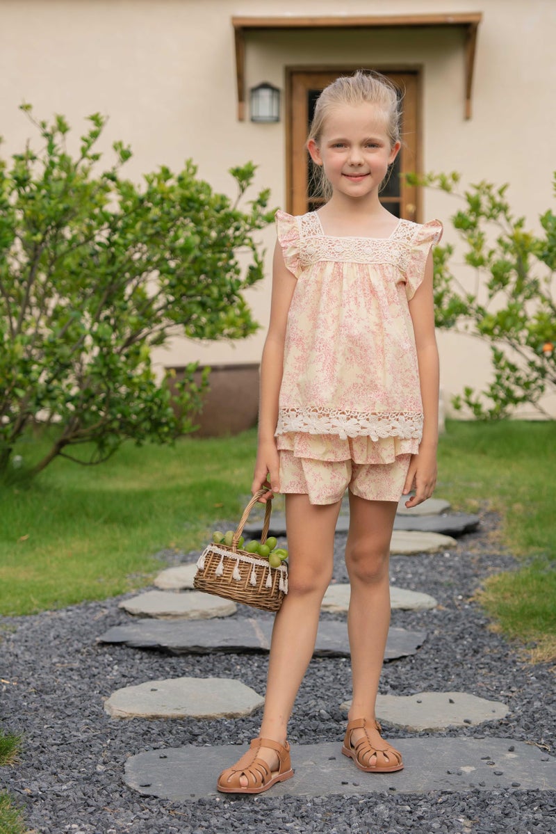 Felix & Flora Toddler Girls Brown Sandals Size 5 Closed Toe Princess Sandals for Summer Party Flower Girl Wedding School - Image 3