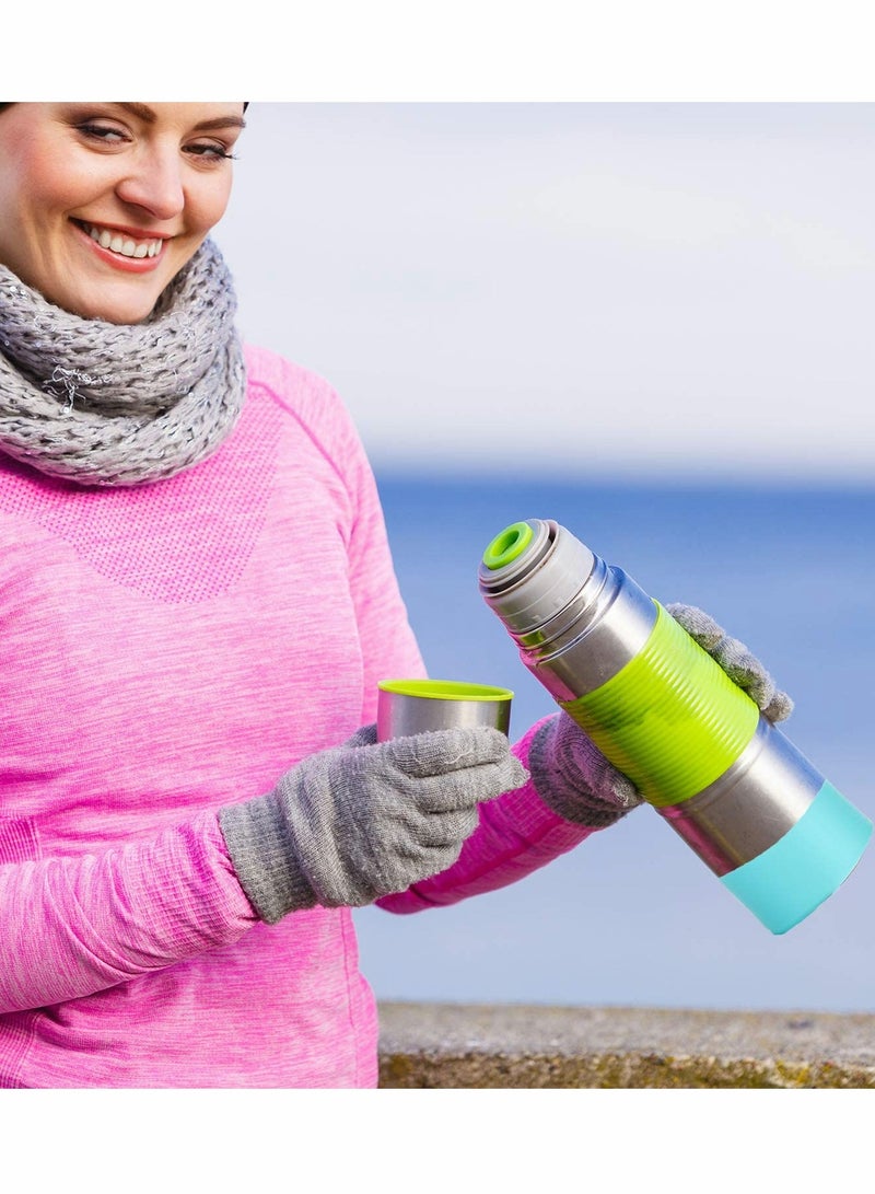 SOLARAE Protective Silicone Boot for Water Bottle, 5 Pieces Silicone Flex Boot for Sports Water Bottles Compatible with Hydro Flask/Takeya/MIRA/Iron Flask - Image 2