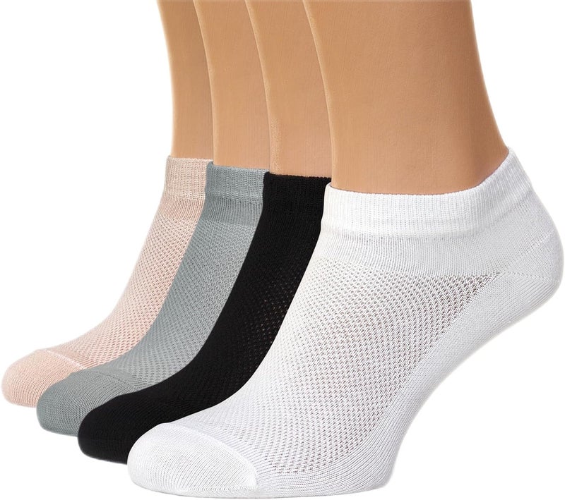 Duna Womens Socks, Ultra Thin Breathable Cotton Ankle Socks for Women, Athletic Running Low Cut No Show - Image 1