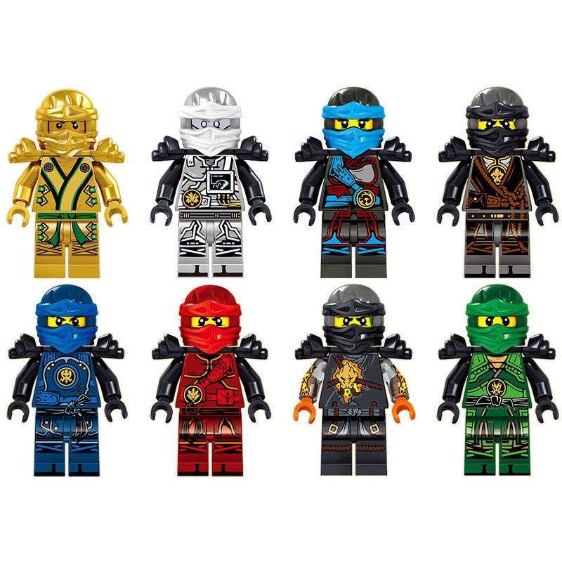 31050 Phantom Motorcycle Ninja Series 8 Minifigures with Weapons Building Block Toy - Image 5