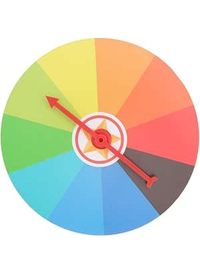 Learning Prize Wheel Rotary Turntable with Blank Cards for Hand Eye Coordination Educational Game Party Props - Image 1