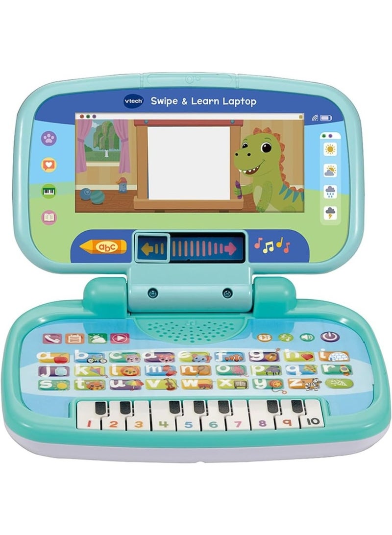 VTech Swipe & Learn Laptop, Educational Toy for Toddler with Phonics, Counting, Computer Skills, Encourages Language Development, Logical Thinking, Gift for Ages 18, 24 Months +, English Version - Image 3