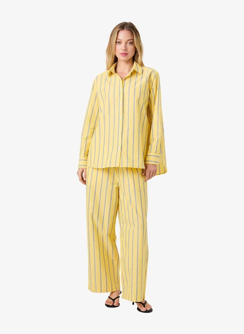 French Connection  Rhodes Poplin Nico Stripe Shirt for Women | Best Price UAE