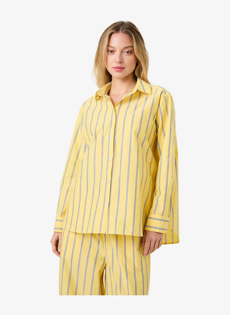 French Connection  Rhodes Poplin Nico Stripe Shirt for Women | Best Price UAE