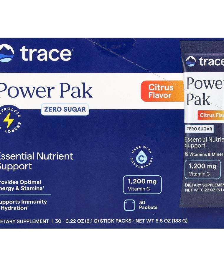 Power Pak Zero Sugar Citrus 30 Stick Packets 0.22 oz (6.1 g) Each