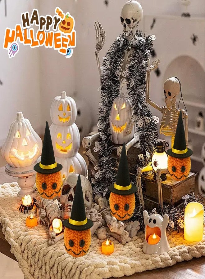 WUXTANGZ Crochet Pumpkin, Cute Emotional Support Pumpkin with Wizard Hat for Halloween, Funny Gifts for Adults, Women, Men, Friends, Family - Image 5