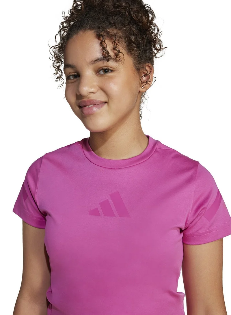 Adidas Youth Z.N.E. Fitted Cropped T-Shirt