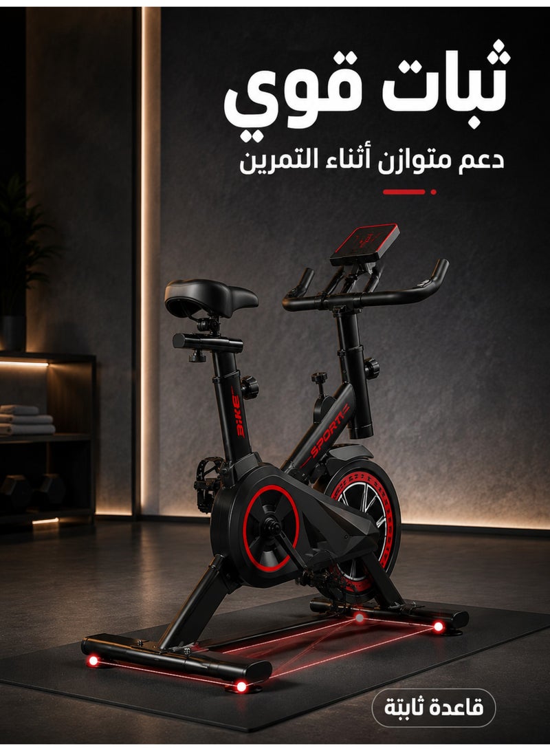 FLYROAD Exercise Bike, Stationary Bike for Home, Indoor Bike with Whisper Quiet, Heavy Flywheel and Upgraded Digital Display - Image 3