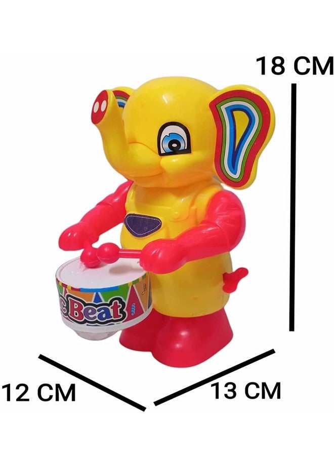 Rishi Quality Big Elephant Drummer Toy for Toddler Kids. Little Kids Easy to Carry. (Multi Colour) - Image 2