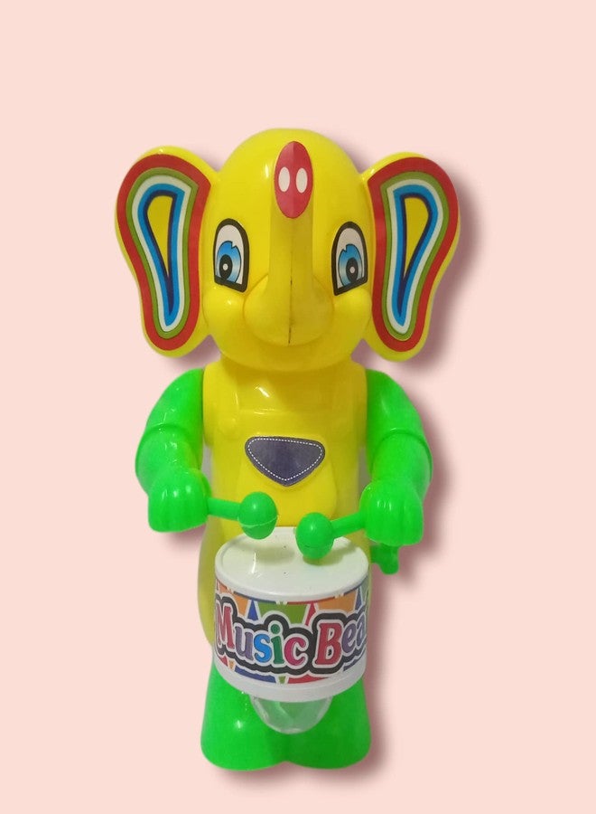 Rishi Quality Big Elephant Drummer Toy for Toddler Kids. Little Kids Easy to Carry. (Multi Colour) - Image 1