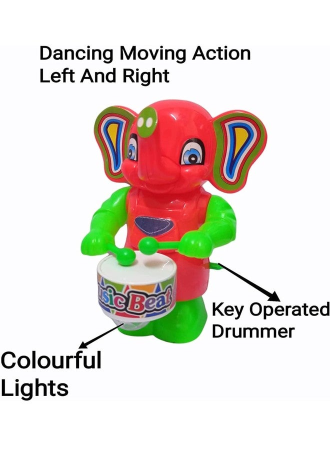 Rishi Quality Big Elephant Drummer Toy for Toddler Kids. Little Kids Easy to Carry. (Multi Colour) - Image 3
