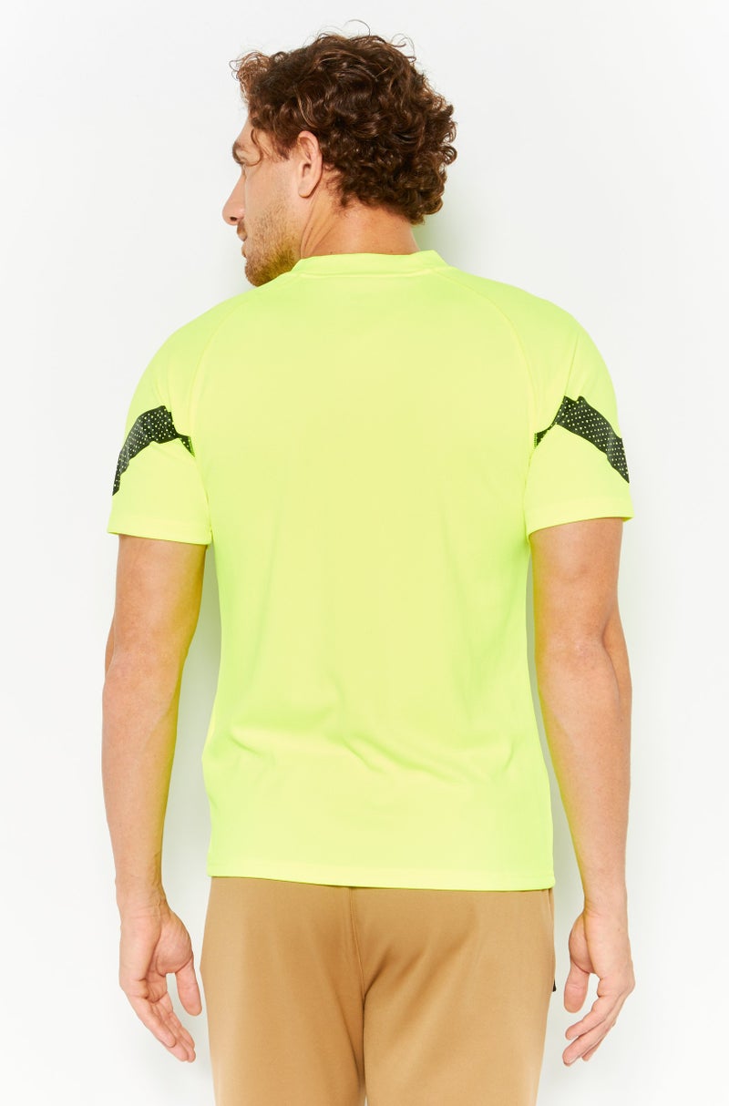 PUMA Men Sportswear Fit Short Sleeve Outdoor T-Shirt, Yellow  - Image 4