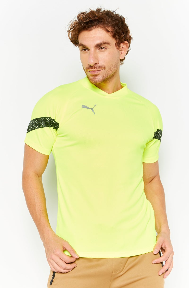 PUMA Men Sportswear Fit Short Sleeve Outdoor T-Shirt, Yellow  - Image 1