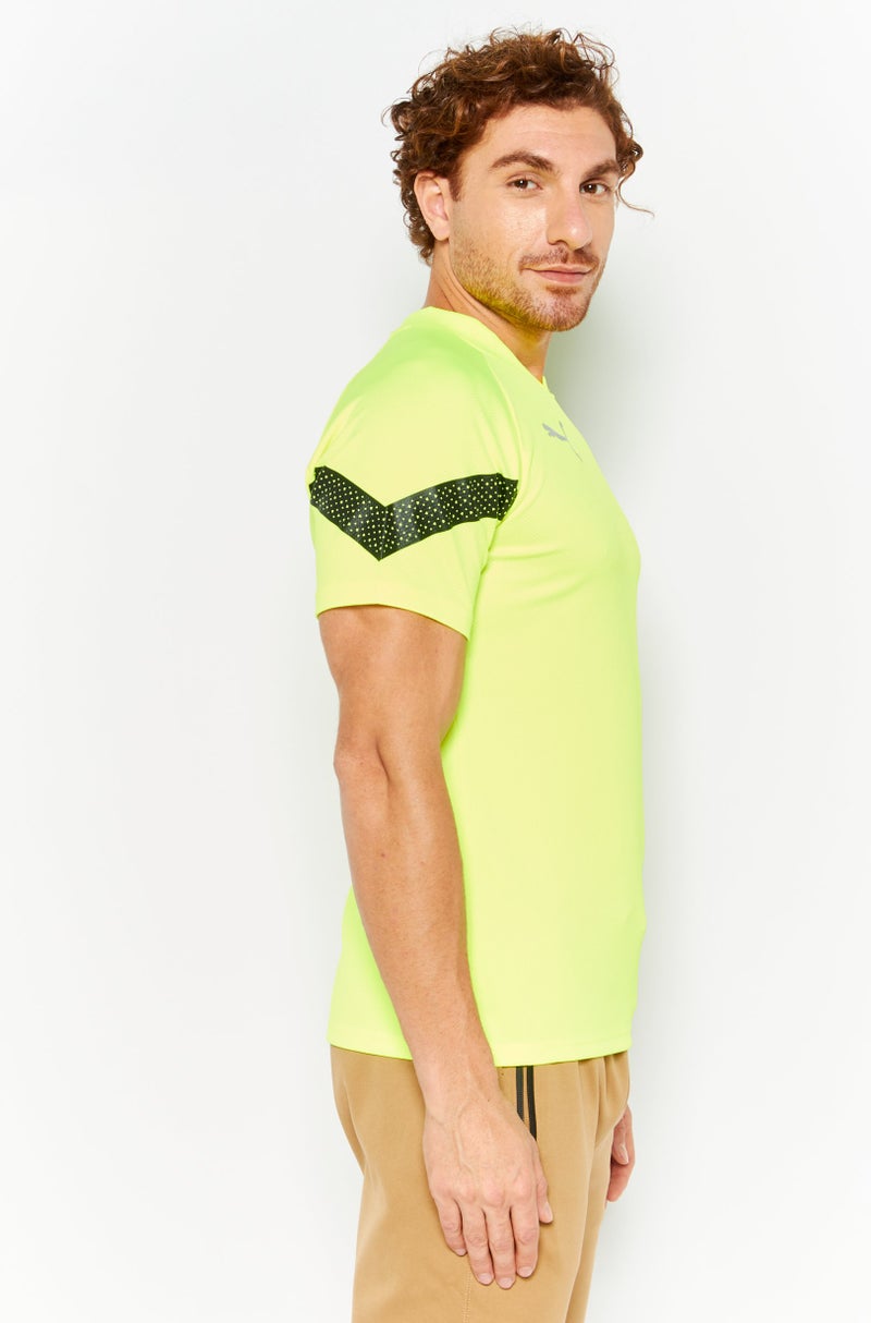 PUMA Men Sportswear Fit Short Sleeve Outdoor T-Shirt, Yellow  - Image 3