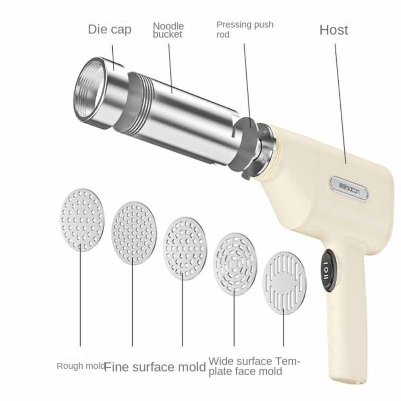 bosig bosig Stainless Steel Pasta Maker Machine for Kitchen and Noodles Maker Machine with Perfect Noodle Crafter with Fully Automatic Features for 5in1 Cordless Pasta Machine  - Image 4