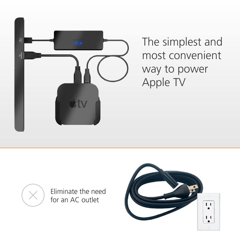 Mission Cables Mission USB Power Cable for Apple TV - Power Directly from Your TV USB Port - Image 3
