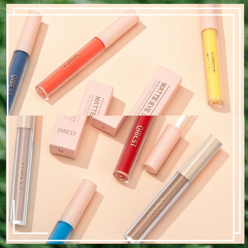 ONarisae Eyeshadow liquid Matte Long Lasting High-pigmented Eyeshadow Gel Eye Makeup (Matte Bloom - Image 4