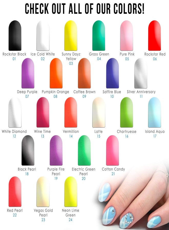 Custom Body Art 14-Bottle 12 Color Basic Nail Paint Set - Image 2