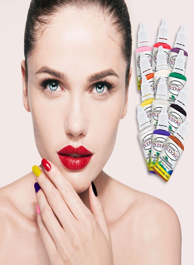 Custom Body Art 14-Bottle 12 Color Basic Nail Paint Set - Image 4