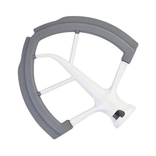 Roabertic Flex Edge Beater for KitchenAid Bowl-Lift Stand Mixer - 6 Quart Flat Beater Paddle with Flexible Silicone Edges - Image 1