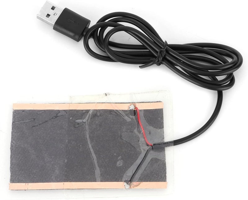 سادة تسخين GLOGLOW للزواحف، فيلم تسخين ألياف كربونية محمول عبر منفذ USB للزواحف والقفازات والأوشحة، إكسسوارات خارجية خفيفة الوزن قابلة للطي ومعدات تحكم في درجة حرارة الزواحف و - Image 2