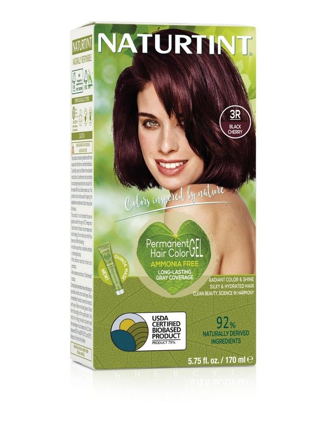 NATURTINT Permanent Hair Color 3R Black Cherry (Pack Of 1) Ammonia Free Vegan Cruelty Free Up To 100% Gray Coverage Long Lasting Results - Image 2
