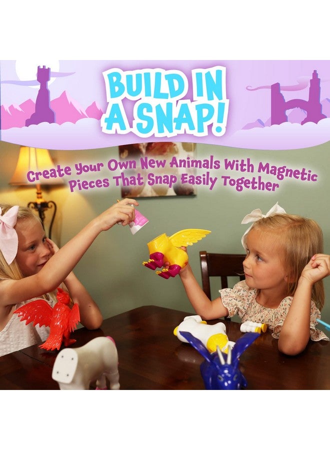 ببيولار بلايثنجس مجموعة ألعاب مملكة الأساطير الباستيل المغناطيسية، 15 قطعة، قابلة للمزج أو المطابقة - Image 3